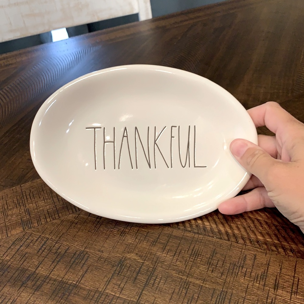 Rae Dunn thankful plate small
